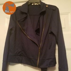 Living Doll Jacket New with Tags Medium Navy